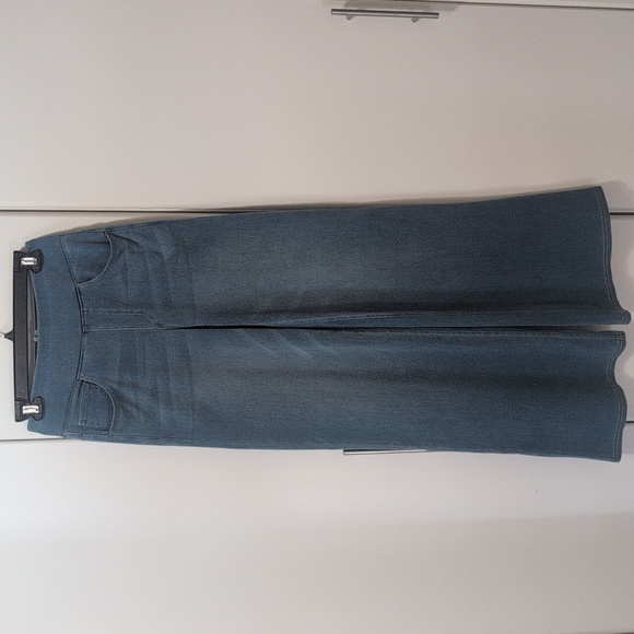 Halara Flex High Waist Wide Leg Washed Stretchy Knit Jeans Size XS Tall NWOT - Picture 2 of 10